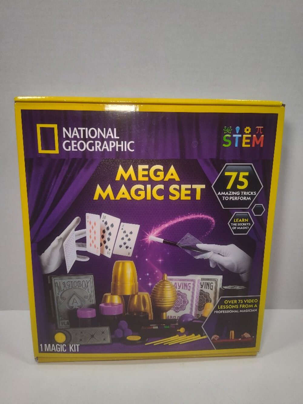 National Geographic Mega Magic Set 75+ Tricks Kids STEM Toy NEW Sealed Kit